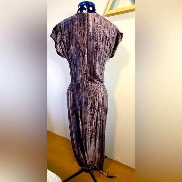 Horses Atelier PURPLE Crushed Velvet Dress - Picture 4 of 10